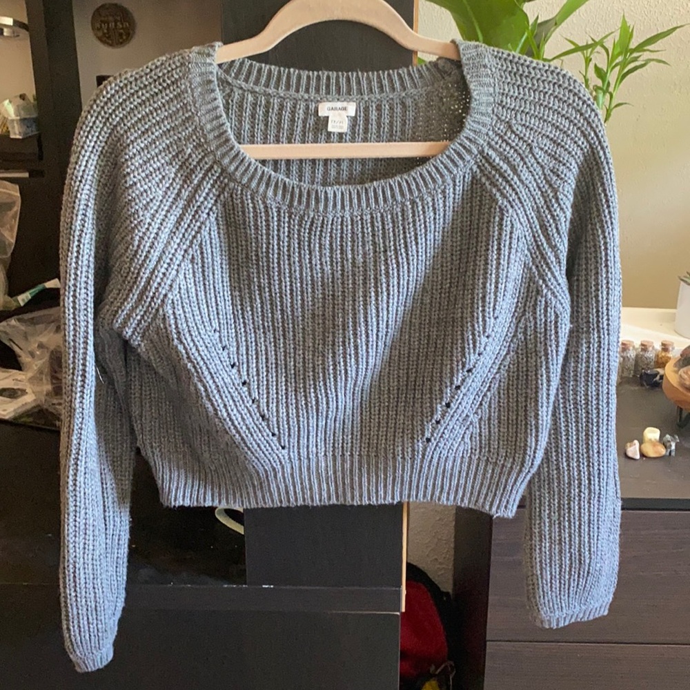Garage Knit Cropped Sweater